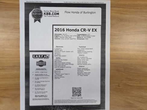 Used 2016 Honda CR-V EX image 37
