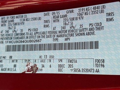 Used 2016 Ford Escape SE w/ SE Leather Comfort Package AWD/4WD image 28