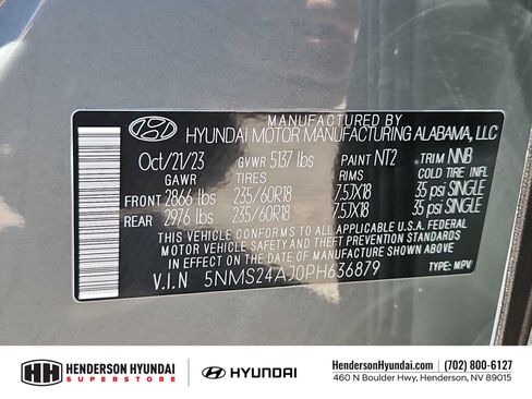 Certified 2023 Hyundai Santa Fe SEL FWD image 33