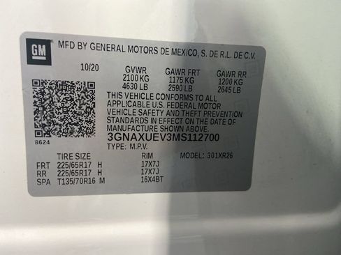 Certified 2021 Chevrolet Equinox LT AWD/4WD image 32