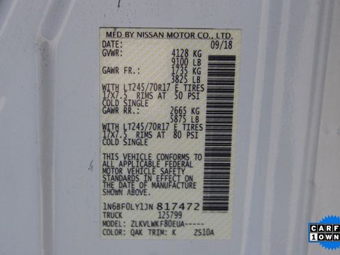 Used 2018 Nissan NV 2500 S image 38