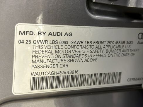 Certified 2025 Audi A6 e-tron Premium w/ Convenience Package RWD image 27