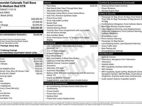 Used 2026 Chevrolet Colorado Trail Boss AWD/4WD image 20