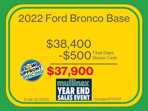 Used 2022 Ford Bronco 4-Door w/ Sasquatch Package image 3