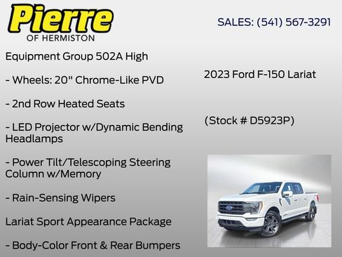 Used 2023 Ford F150 Lariat w/ Equipment Group 502A High AWD/4WD image 12