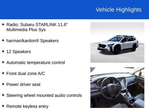 Used 2024 Subaru Outback Onyx Edition XT AWD/4WD image 11