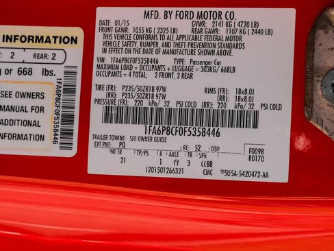Used 2015 Ford Mustang GT RWD image 53