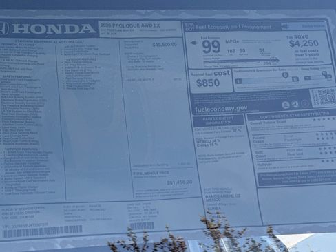 New 2026 Honda Prologue EX image 34