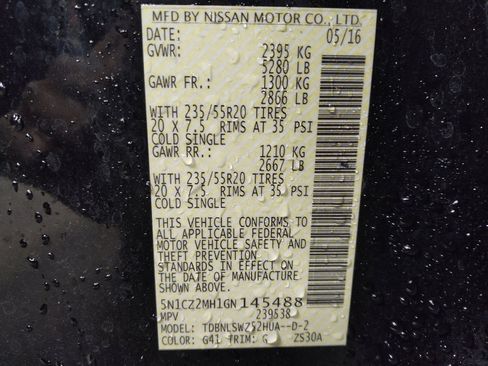 Used 2016 Nissan Murano Platinum w/ Platinum Technology Package image 33