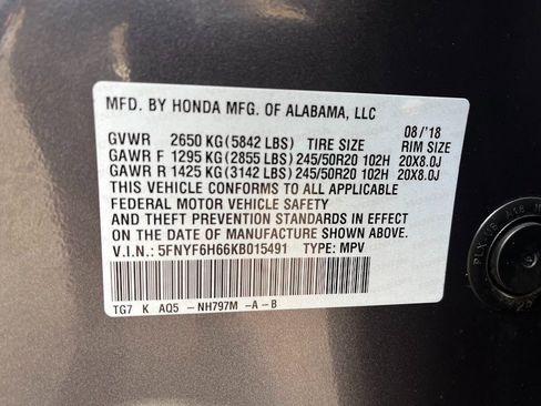 Used 2019 Honda Pilot Touring image 7