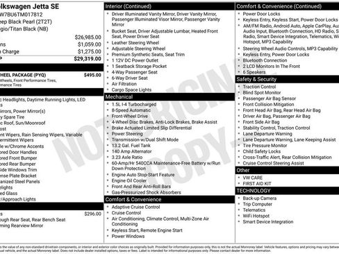 Used 2026 Volkswagen Jetta SE w/ Black Wheel Package FWD image 5