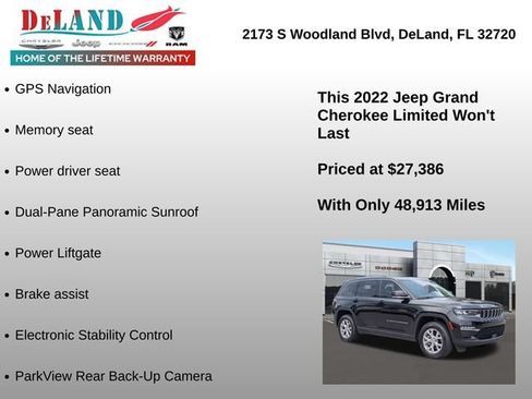 Used 2022 Jeep Grand Cherokee Limited RWD image 6