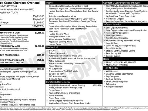 New 2025 Jeep Grand Cherokee Overland w/ Adv Protech Group III image 43