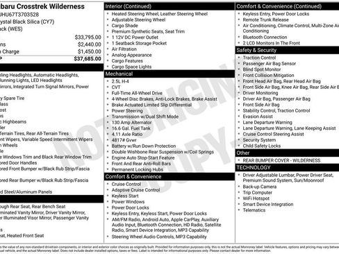 Certified 2026 Subaru Crosstrek 2.5i Wilderness AWD/4WD image 41