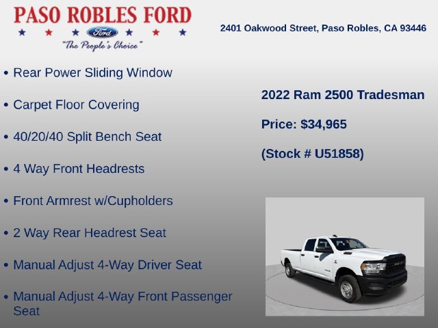 Used 2022 RAM 2500 Tradesman AWD/4WD image 14