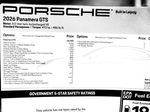 New 2026 Porsche Panamera GTS AWD/4WD image 35