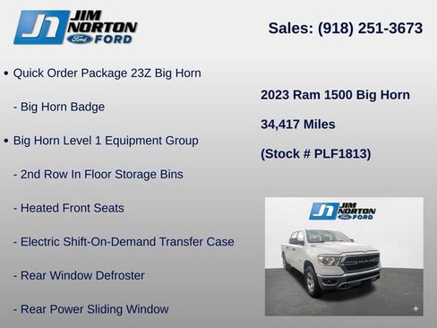 Used 2023 RAM 1500 Big Horn AWD/4WD image 8