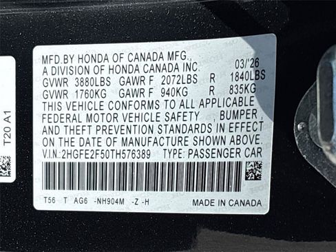 Certified 2026 Honda Civic Sport image 33