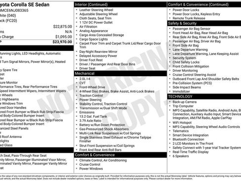 Used 2022 Toyota Corolla SE FWD image 9