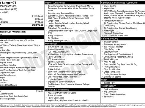 Used 2019 Kia Stinger GT image 13