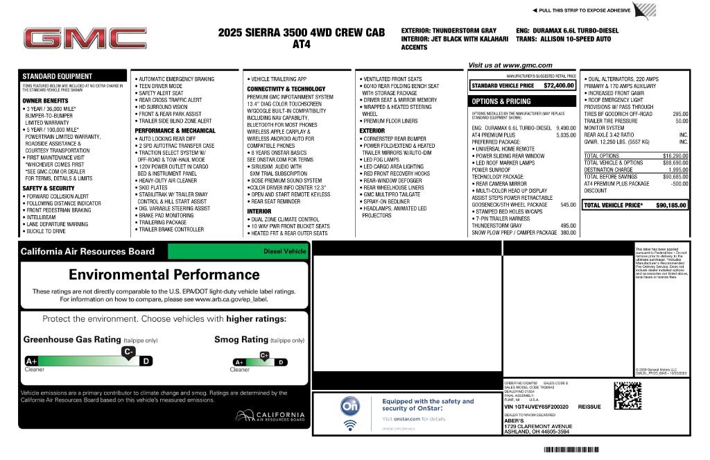 Certified 2025 GMC Sierra 3500 AT4 w/ AT4 Premium Plus Package AWD/4WD image 4
