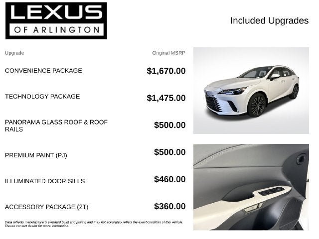 New 2026 Lexus RX 350 Premium Plus w/ Convenience Package AWD/4WD image 4