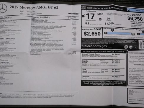 Used 2019 Mercedes-Benz AMG GT 63 image 22