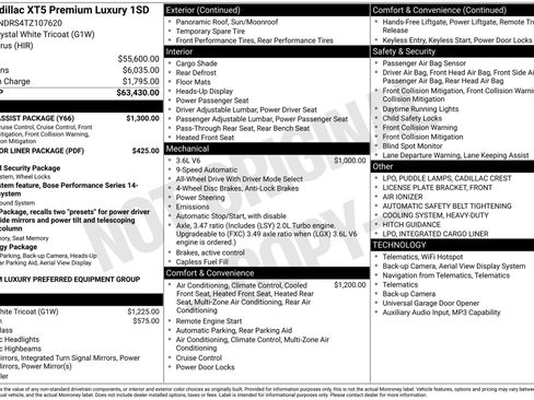 New 2026 Cadillac XT5 Premium Luxury w/ Driver Assist Package AWD/4WD image 41