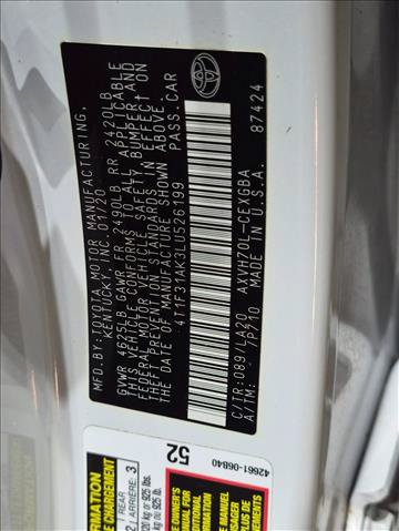 Used 2020 Toyota Camry XLE FWD image 22