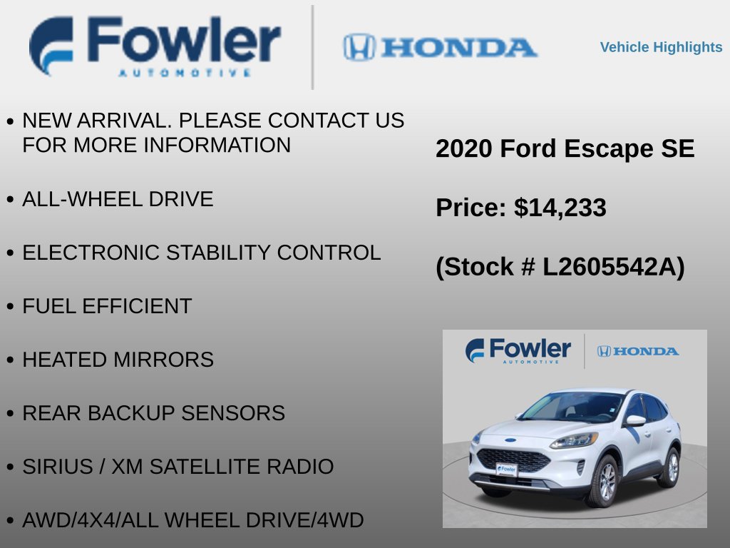 Used 2020 Ford Escape SE AWD/4WD image 8