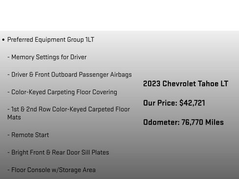 Used 2023 Chevrolet Tahoe LT image 6