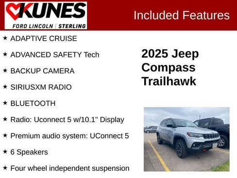 Used 2025 Jeep Compass Trailhawk AWD/4WD image 2