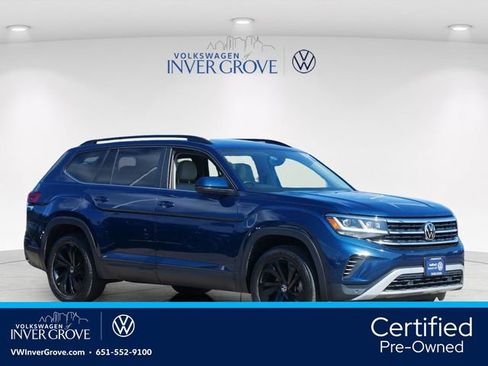 Certified 2022 Volkswagen Atlas SE w/ Panoramic Sunroof Package AWD/4WD image 1