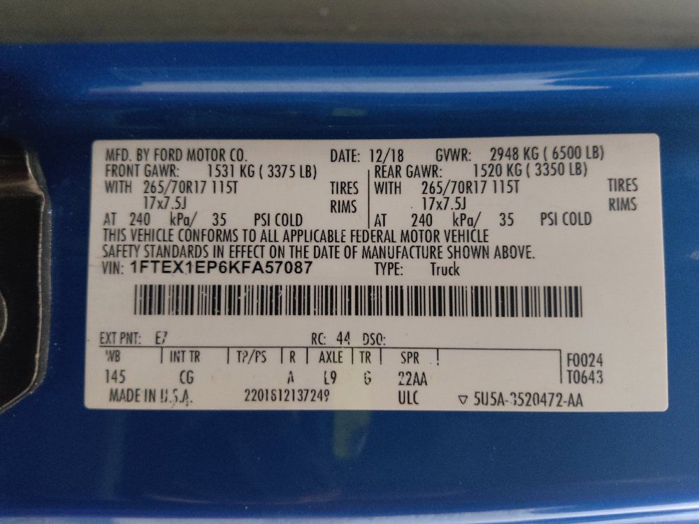 Used 2019 Ford F150 XL w/ Equipment Group 101A Mid AWD/4WD image 33