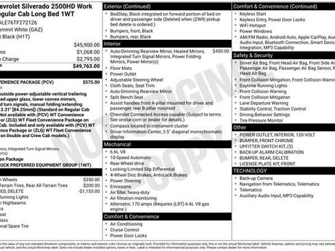 New 2026 Chevrolet Silverado 2500 W/T w/ WT Convenience Package RWD image 4