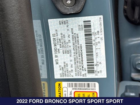 Certified 2022 Ford Bronco Sport Big Bend AWD/4WD image 31