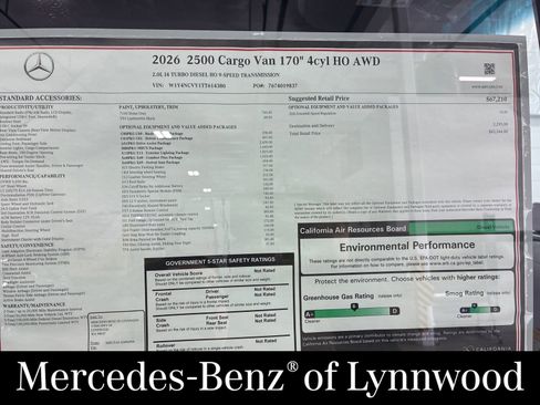 New 2026 Mercedes-Benz Sprinter 2500 image 19