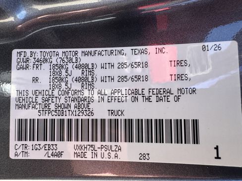 New 2026 Toyota Tundra TRD Pro image 27