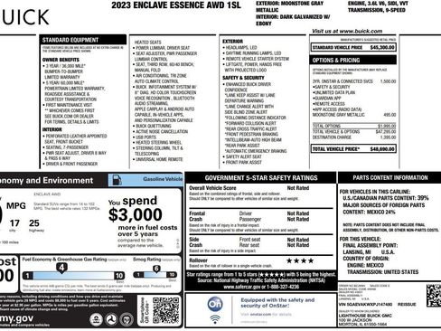 Used 2023 Buick Enclave Essence AWD/4WD image 39