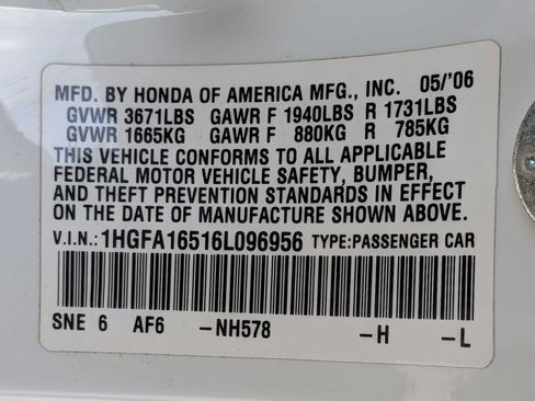 Used 2006 Honda Civic LX image 27