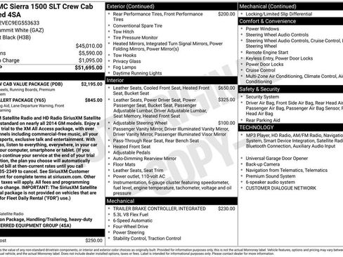 Used 2014 GMC Sierra 1500 SLT w/ SLT Crew Cab Value Package AWD/4WD image 20