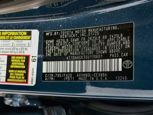 Used 2025 Toyota Camry LE FWD image 26