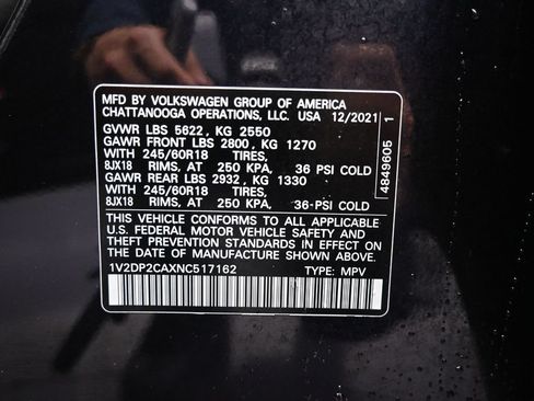 Used 2022 Volkswagen Atlas SE FWD image 9