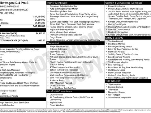 Used 2021 Volkswagen ID.4 Pro S w/ Gradient Package RWD image 1