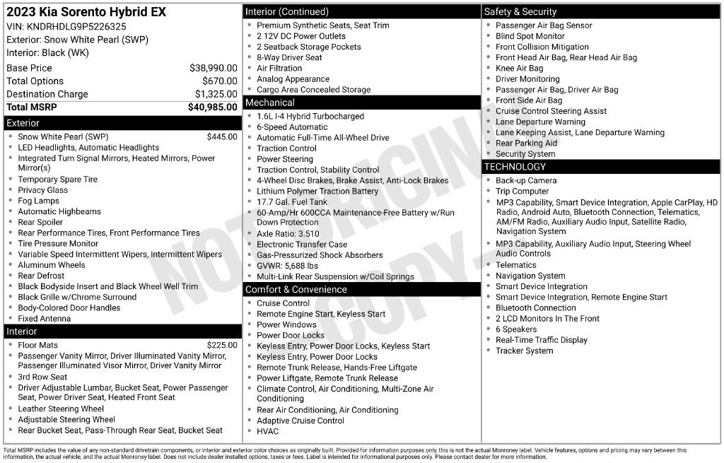 Certified 2023 Kia Sorento EX AWD/4WD image 5