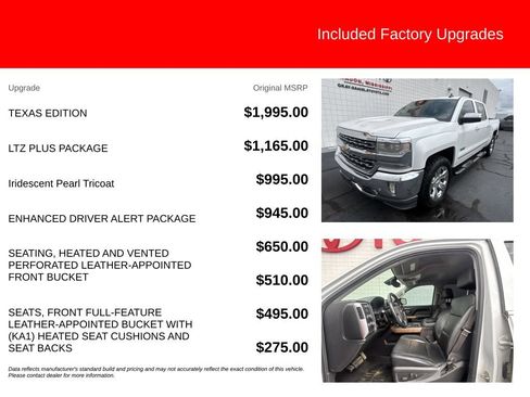 Used 2016 Chevrolet Silverado 1500 LTZ w/ Texas Edition AWD/4WD image 5