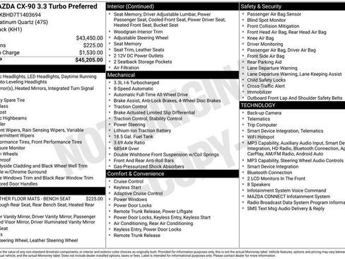 New 2026 MAZDA CX-90 3.3 Turbo w/ Preferred Package AWD/4WD image 2