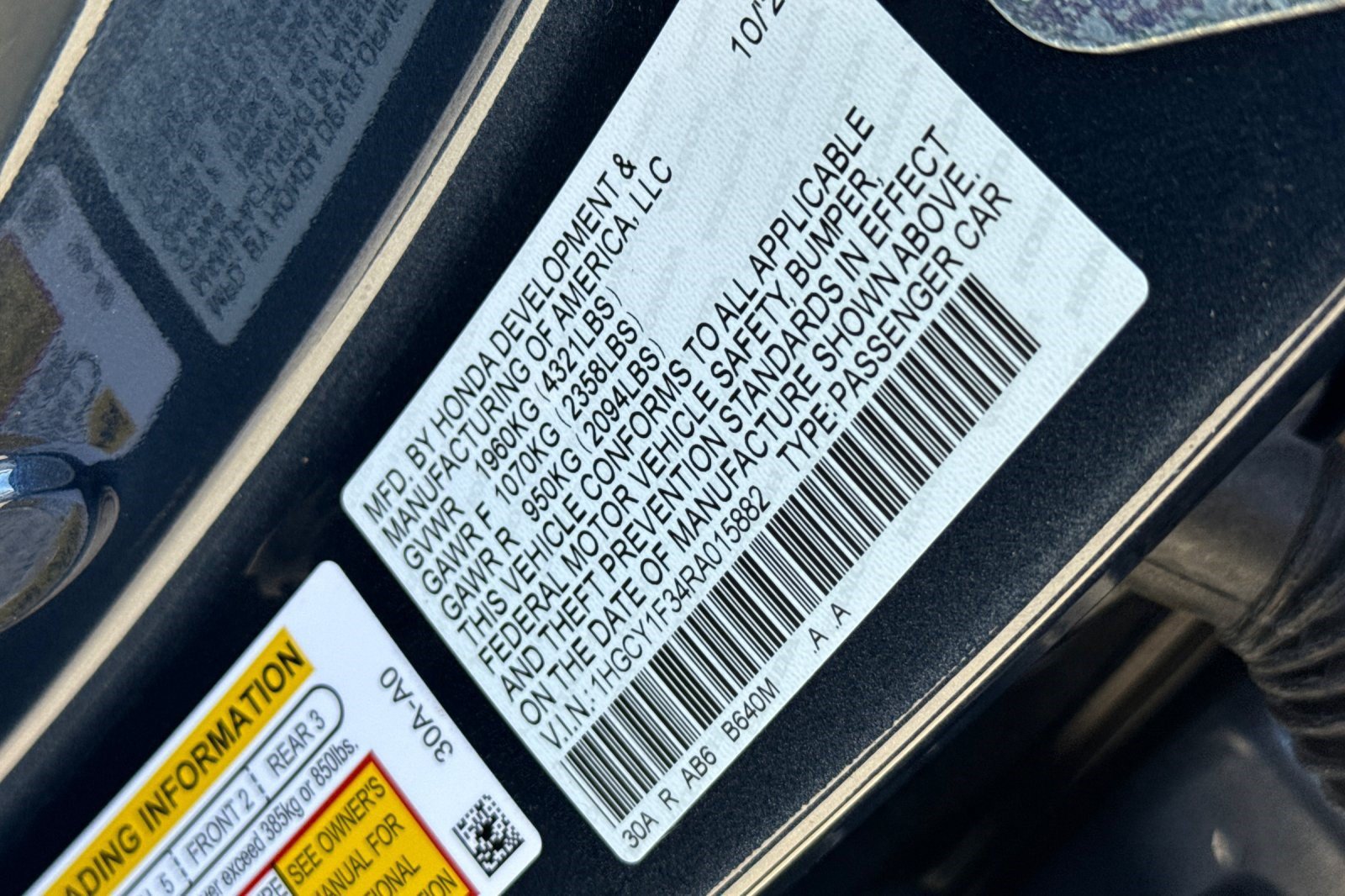 Certified 2024 Honda Accord EX image 26