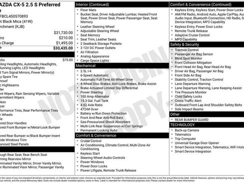 Certified 2025 MAZDA CX-5 AWD 2.5 S w/ Preferred Package image 26