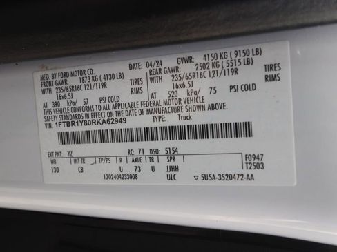 Used 2024 Ford Transit 250 Base w/ Exterior Upgrade Package image 12